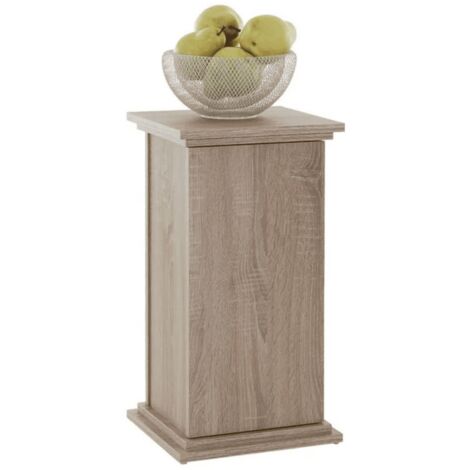 Colonne 1 porte 30x30x57,9 cm chêne (1/5)