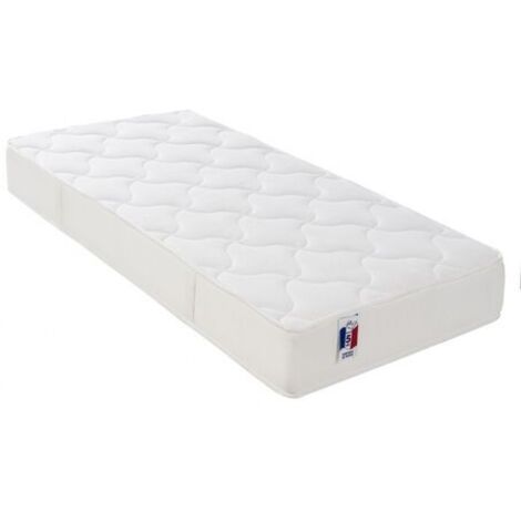 Matelas mousse 90x190 cm 25kg/m3 2 faces épaisseur 17cm (1/2)