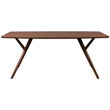 Table à manger 180x90x74 cm en décor noyer (1/5)