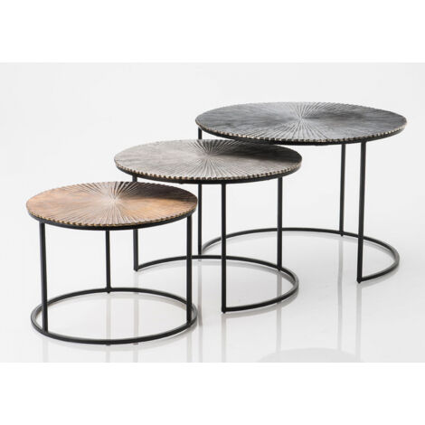 Table basse style contemporain 48 cm doré Glina | Maisons du Monde