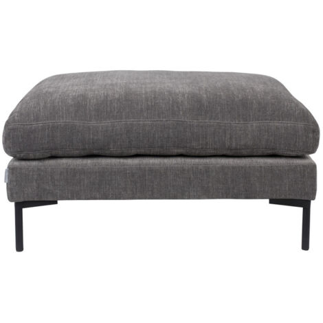 Pouf 80x102x53 cm en tissu gris - SUMMER (1/5)