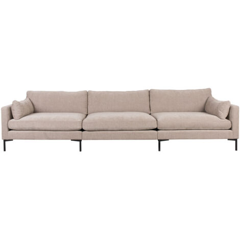Canapé 4,5 places fixe en tissu beige - SUMMER (1/5)