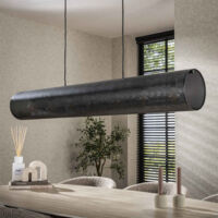 Suspension cylindre 145x20x150 cm en métal maillé - FLENZO