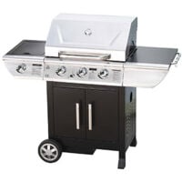 Barbecue à gaz 3 brûleurs 137,5x58,5x114,5 cm - SALSICCIA