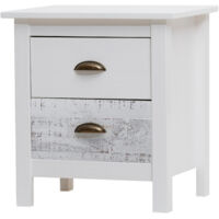 Chevet romantica 2t multicouleur Rogal