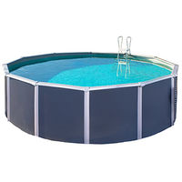 Piscine Hors Sol Acier Diamètre 495m Anthracite Osmose 1310065