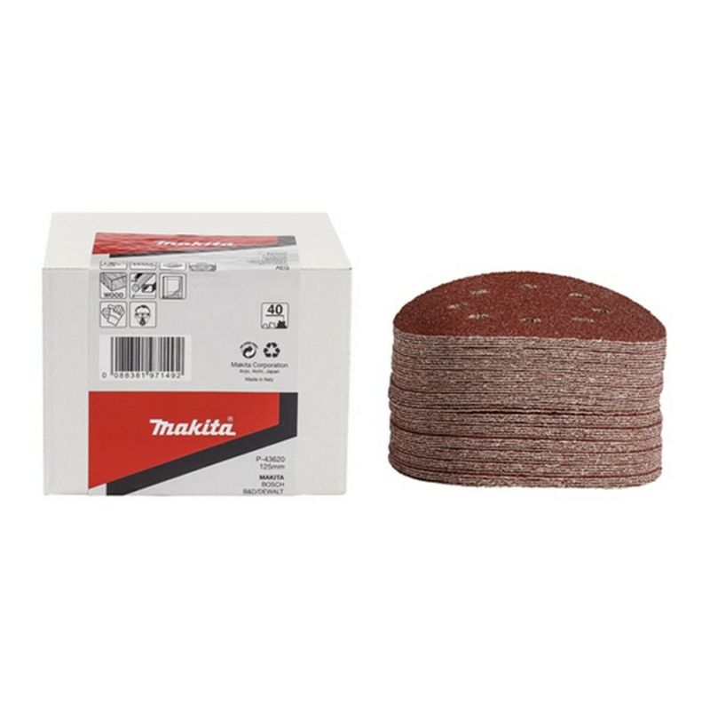 MAKITA Du papier de verre grain velcro 125 mm 60 (50 pi?ces