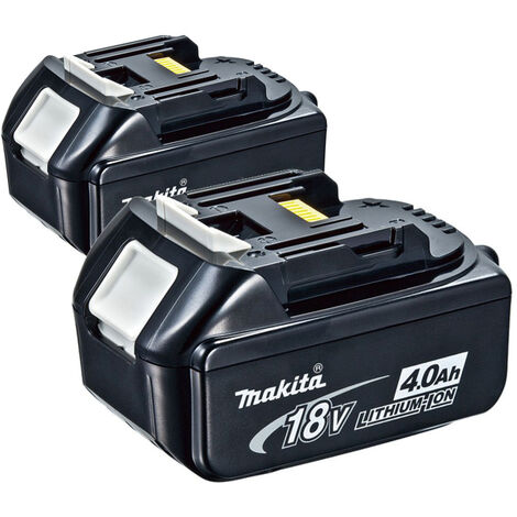 Makita BL1840B - Lot de 2 batteries Li-Ion 18V - 4.0Ah (2pcs)