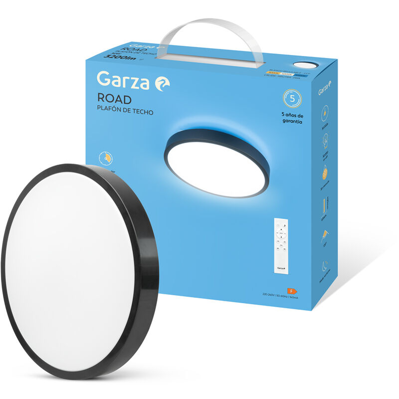 Garza Smart Home Bombilla LED (5,5 W, E27, Color de luz: Blanco neutro, Intensidad  regulable, Redonda)