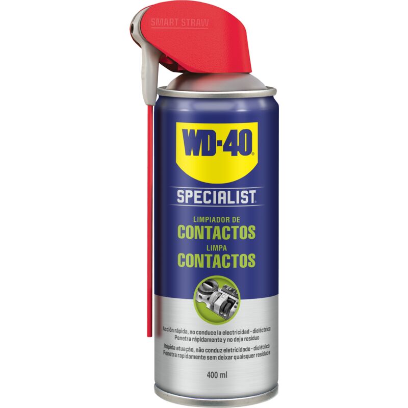 WD-40 Specialist Lubricante limpiador de contactos en formato Doble Acción de 400ml