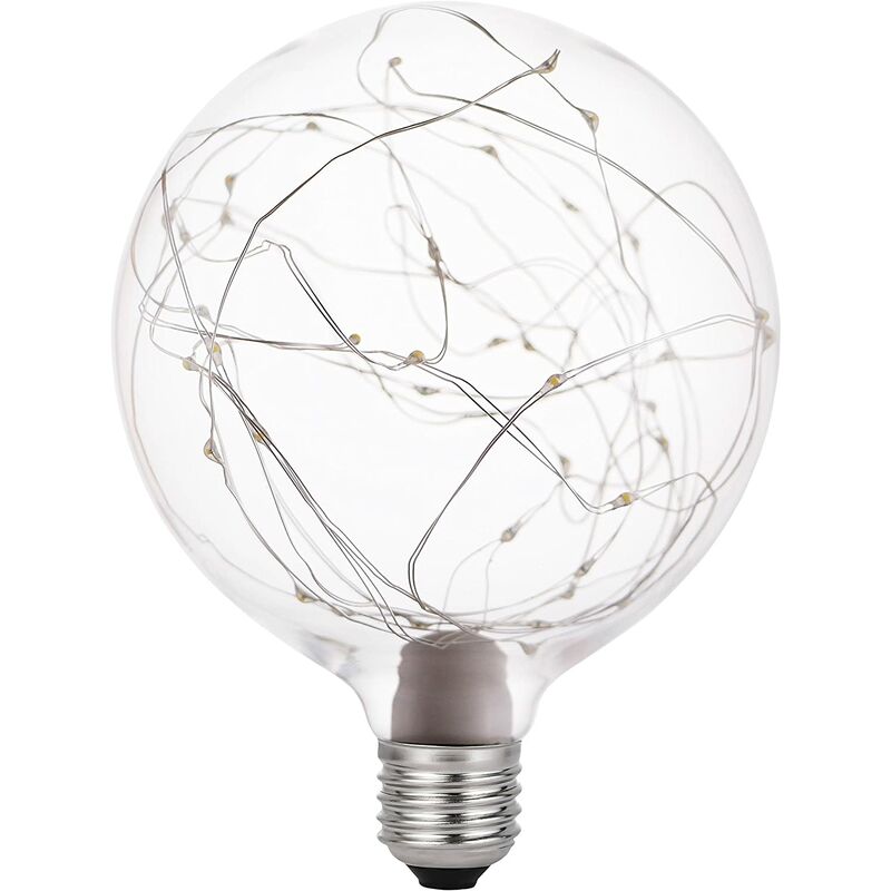 Bombilla LED Globo G125 Starlight 1,2W E27. 360º. Luz cálida - Ideal para crear ambientes.