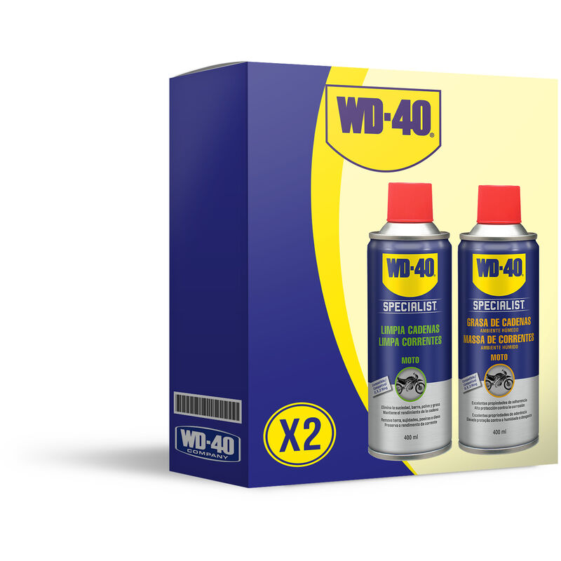 WD-40 Specialist Motorbike - Limpia Cadenas - Spray 400ml. WD40 Limpiador  de cadenas motos. WD 40 mantenimiento moto. wd-40 mantenimiento cadenas