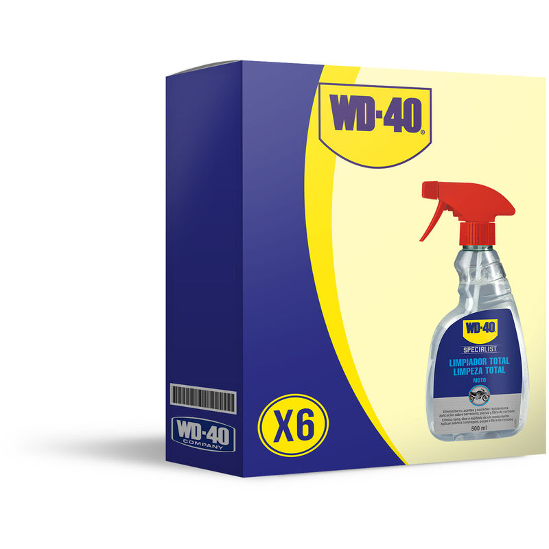 WD-40 Specialist Motorbike Pack 6 uds - Limpiador Total Para Moto- Spray 400ml