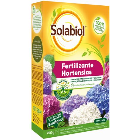 SBM - Solabiol Fertilizante granulado para hortensias 750gr