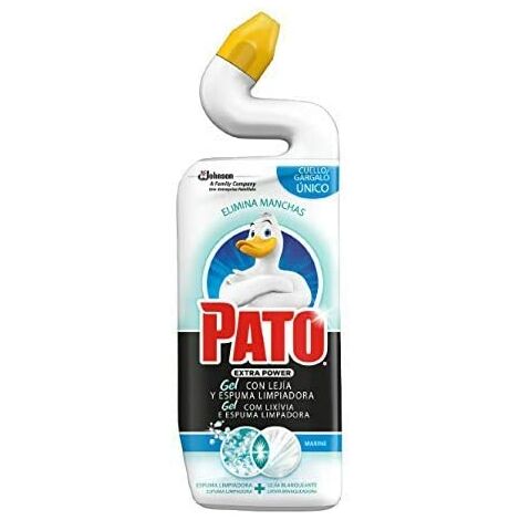 Pato® - WC Power Lejia limpiador quitamanchas para inodoro Marine, limpia y  perfuma, 750 ml (Pack de 6)