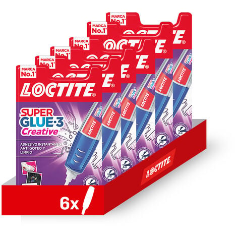 Loctite Super Glue-3 Power Easy Adhesivo instantáneo que no pega a los  dedos inmediatamente, 3gr