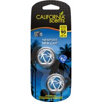 California Car Scents - Ambientador de Coche con Fragancia, Olor y Esencias a New car, Aroma a Coche nuevo (Minidifusores, 2UDS)