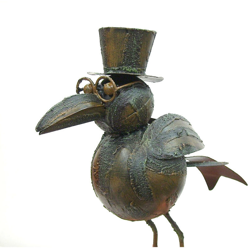 Dachrinnenvogel Vogel Dachfigur  Zink Dachschmuck Figur Dachrinnendeko 