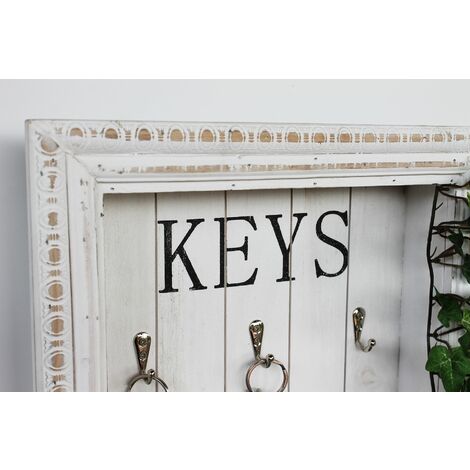 DanDiBo Schlüsselkasten Schlüsselhalter Wand Metall Hakenleiste