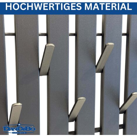 Wandgarderobe met Kapstok en 2 Planken - Industriële Stijl Kapst**ek