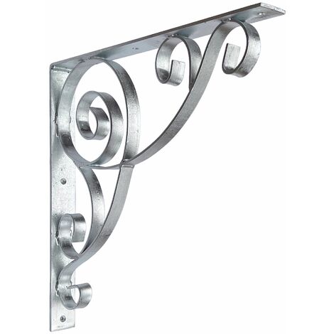 DanDiBo Konsole 50x50 cm Kopfbänder Schmiedeeisen 96420 Metall Feuerverzinkt Winkelverbinder Winkelkonsole Wandkonsole Regalhalter (1/5)