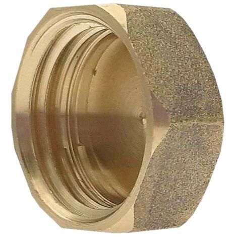 Bouchon femelle laiton à visser Ø 1/2" - à l'unité (1/4)