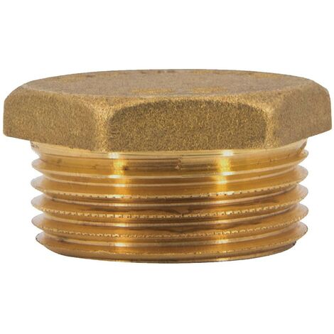 Bouchon obturateur en laiton filetage mâle Ø 3/4" - à l'unité (1/3)