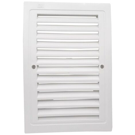 Lot de 1 Grille de ventilation plastique 140x210 mm Blanc (1/4)