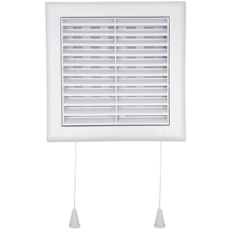 Lot de 1 Grille intérieur avec moustiquaire et tirette 140x140 mm
