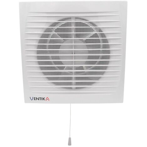 Lot de 1 Extracteur d'air avec moustiquaire et interrupteur à cordon Ø150 mm (1/5)
