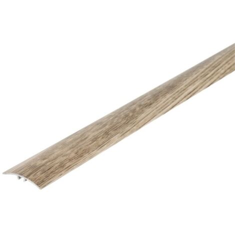 Barre de seuil aluminium chêne 37 mm x 1860 mm – Résistance jusqu'à 14 mm – Fixation invisible incluse – Pour intérieur élégant – Cezar