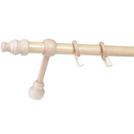 CRIS Tringle en bois Ø 28 mm Pin Simple 200 cm
