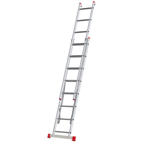 Monmobilierdesign – Échelle transformable aluminium 2 plans 8 marches – Charge maximale 150 kg – Pieds renforcés antidérapants – Conforme normes EN-131