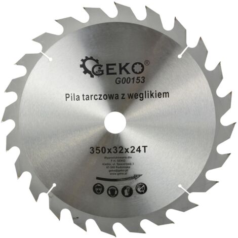 Lame de scie circulaire TCT pour bois Ø350x32 24 dents