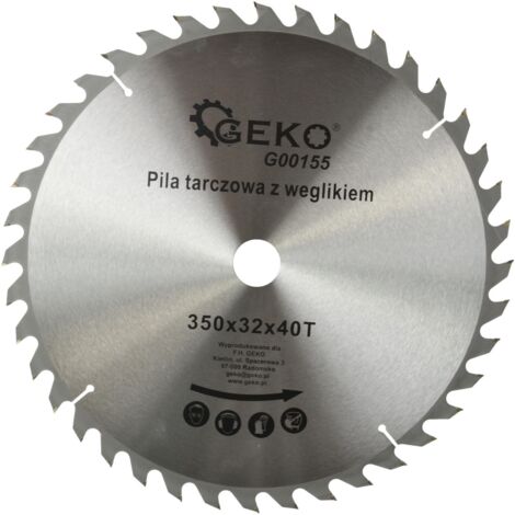 Lame de scie circulaire TCT pour bois Ø350x32 40 dents (1/3)