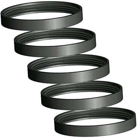 Monmobilierdesign – Lot de 5 joints en silicone Ø 100 mm – Résistant à 200 °C – Pour poêles à pellets et à granules – Joint pour tuyau