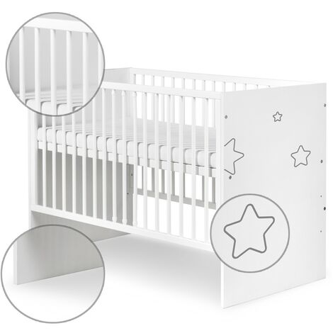 Tino Lit Bebe A Barreaux Avec Motifs Etoiles 1x60