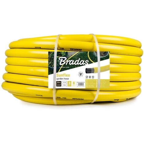 Tuyau d'arrosage renforcé 3/4" – Longueur 50m – Pression 8 bar – PVC résistant aux UV et dépôts d'algues – Bradas