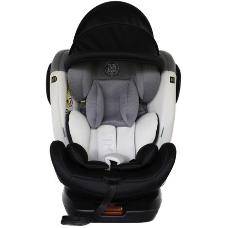 Siège-auto évolutif i-Size 360° pour enfants 0-36 kg – Isofix et top tether – Canopy rétractable – Protection latérale renforcée – Bb-Boom