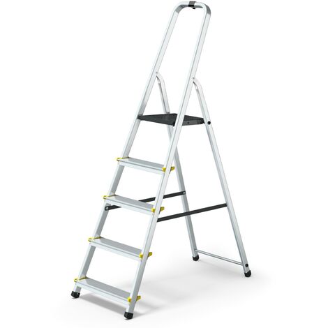 MOWA Escabeau professionnel en aluminium 5 marches (1/4)