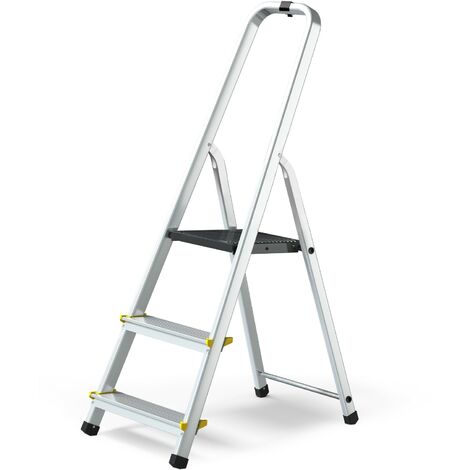 MOWA Escabeau professionnel en aluminium 3 marches (1/4)