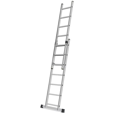 HIGH Echelle 2 plans en aluminium modulable echafaudage escabeau plateforme de travail 7 marches