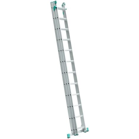 Echelle transformable 3 plans ALVE - Coulissante extensible - 12 marches