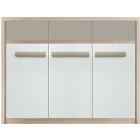 ROMA Buffet commode 3 tiroirs coulissants 3 portes battantes 135x104 cm