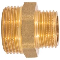 Mamelon laiton réduit mâle mâle à visser Ø 1/2" x 3/4" - à l'unité