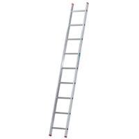 Monmobilierdesign – Échelle simple en aluminium 9 marches – Charge maximale 150 kg – Antidérapante et légère – Norme EN 131 pour usage professionnel