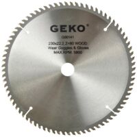 Lame de scie circulaire TCT pour bois Ø230x22 80 dents