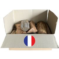Monmobilierdesign – Mélange de bois de chauffage français 50 cm 28 kg – 100% feuillus durs – Allumage rapide – Chaleur immédiate – Pour cheminées et poêles