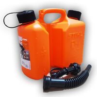 Tanica 5 litri + tubo travaso Stihl miscela carburante bidone