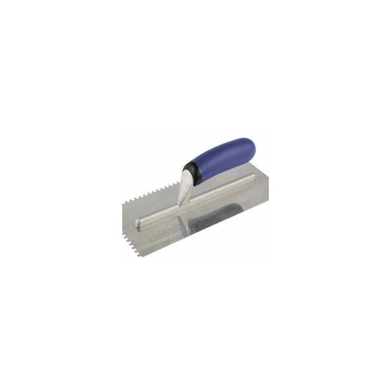 Professional Notched Adhesive Trowel 4mm Stainless Steel 11 x 4.1/2in